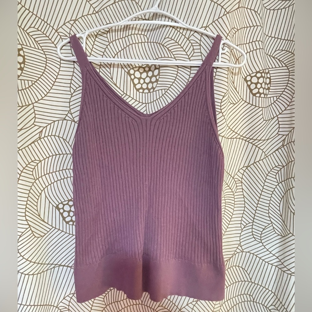 Ricki’s SzXL knit mauve/purple tank top EUC